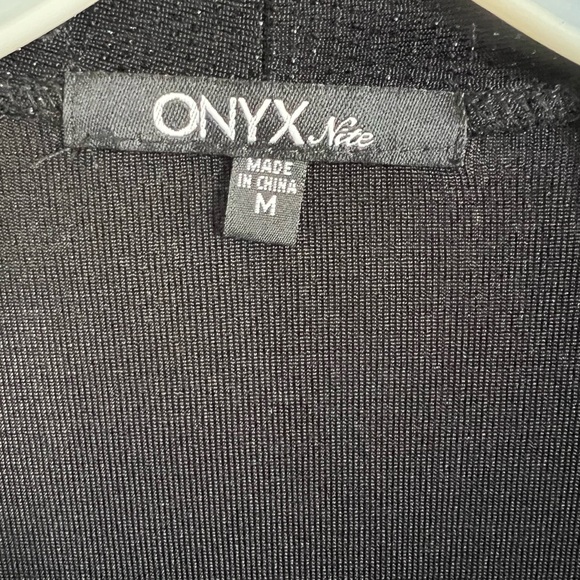 LIKE NEW Onyx Nite size medium black/glitter open front cover/ sweater - Picture 3 of 4